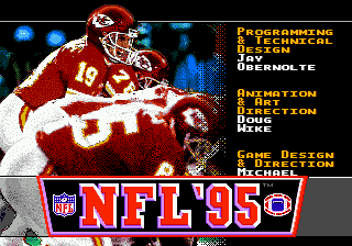 Заставка игры NFL '95